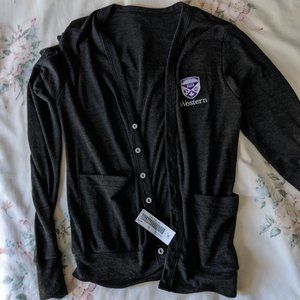 BNWT Western University America Apparel cardigan